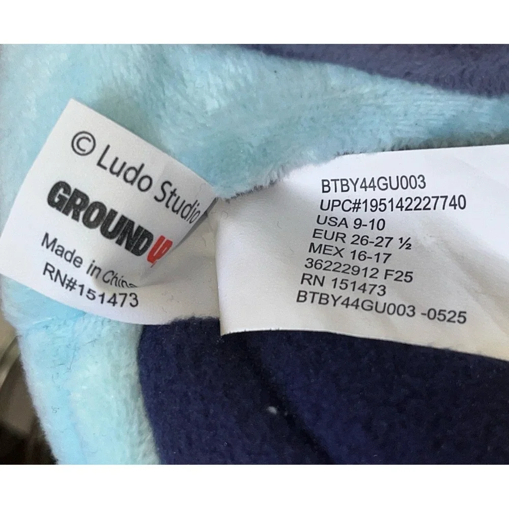 Bluey‎ and Bingo Plush House Shoes Slippers Size 9-10 Toddler Child  New